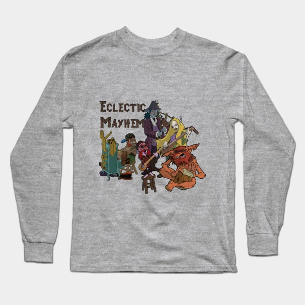 Eclectic Mayhem Long Sleeve T-Shirt by BughopDesigns